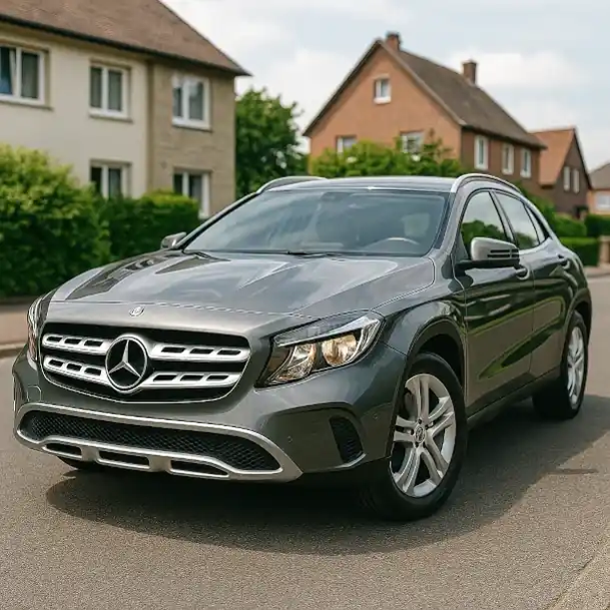 Ein gebrauchtes Mittelklasse-Auto, das attraktiv für den Autoankauf in Gera präsentiert wird.